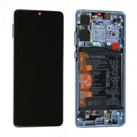 Écran Huawei P30 Bleu Nacré + Châssis et Batterie Origine